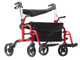 2 in 1 Rollator Walker & Transport Chair for Seniors, Folding Rolling Walker Wheelchair Combo & V952-EHYZXQCKJLQ8WW1ZSV0