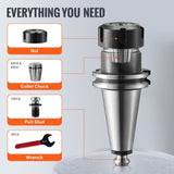 CAT40 Holder ER 16/32 Set, 35 PCs, SLN FMB ER16/32 APU Tool Holders Spring Steel V952-CATDBCAT40ERJEC38V0