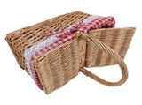 Wicker Picnic Basket with Lid Handle Removable Liner Multifunction Garden Harvest Basket for Flowers V1294-YM0901-3111250051311
