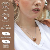 Infinity Love Heart Necklace, Birthstone Necklace for Women, Jewelry for Women with Healing V1164-325789