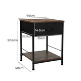Levede Bedside Tables End Table Storage CH1096-DG