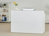 Reception Desk, 1180 x 500 x 1115 mm Rectangular Front Table, Office Reception Desk, Retail V952-YBQTJXWCTBDCYNOVBV0