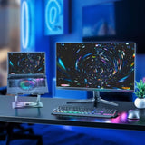 mbeat Stage S8 Rotating Laptop Stand with RGB Cooling Fan and USB Ports V186-MB-STD-S8GRY