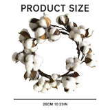 Cotton Wreath Festival Decoration Christmas Wreath Cotton Door Ring V1192-AZ-W-27936