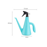 Blue 2-in-1 Watering Can with Spray Nozzle - 1L Lightweight PP Garden Sprayer for Indoor Plants, V888-ELOSUNG56362