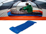 Camping Sleeping Pad Mat Foot Press Inflatable Cushion Mattress for Tent Hiking TravelRoyalblue V1294-YM0718-3117200188112