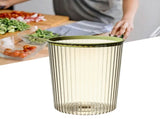 Transparent Garbage Bin with Top Ring Easy Attached Lid Free Large Capacity Trash Bin Can for V1294-YM0706-3117230156713