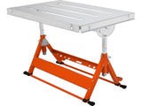 Welding Table 30" x 20", 400lbs Load Capacity Steel Welding Workbench Table on Wheels, Folding Work V952-KZDHZ400LB302X80EV0