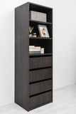 GENEVA THREE SHELF/FOUR DRAWER BUILT IN WARDROBE - CLASSIC - NORDIC ASH V164-ECW2C