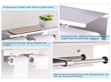 Wall Mounted SUS 304 Stainless Steel Double Roll Toilet Paper Holder, Dual Paper Tissue Roll V1294-YM0722-JYA03112