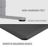 FORTIA Sit To Stand Up Standing Desk, 150x68cm, 72-118cm Electric Height Adjustable, 50kg Rated, V219-ADKSSTFO5KSA