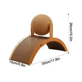 Interactive Cat Scratcher, Cat Scratching Post Design with Arch Bridge BallsStylish Cat Scratching V1192-AZ-W-33382