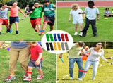 12 Pcs 3 Legged Race Bands Firm Elastic Tie Kids Outdoor Games Teamwork Birthday Party Game for V1188-CYX-JXH-499