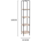 Emporium 4-Round Shelf Unit 44x160cm V637-92113SHL
