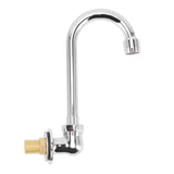 Foot Pedal Faucet Stainless Steel G1/2 Thread Wall Mounted Knee Valve Basin Tap for Hospital Railway V1294-YM3112220073411-0421