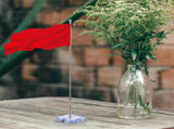 Desk Flag Pole Holder with Stable Base, Office and Event Desktop Display V1370-AZ4-11432