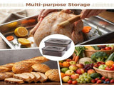 2PCS Marinating Containers with Lids, 12.5 & 8.3 Quart Airtight Plastic Brining Containers, Food V1369-AZ3-W-08733