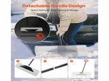 Snow Pusher Shovel, 76.2 cm Outdoor Snowplow Shovel with Ergonomic Grip, HDPE Plastic Blade, Winter V952-WLKSL3035INC7ZY9Y001V0