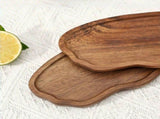 Large Organic-Shaped Wooden Decorative Tray for Keys, Jewelry and Table Decor, 42 x 10.8 cm V1188-MS-731-106