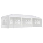 Instahut Gazebo 3x9m Marquee Wedding Party Tent Outdoor Camping Side Wall Canopy 5 Panel White GAZEBO-WED-C-FG-3X9-5W-WH