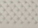 Bed Head Queen Size French Provincial Headboard Upholsterd Fabric Beige V43-BED-SENQBEG