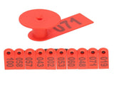 Numbered Ear Tag Marks Labels for Sheep Goats Farm Animal Livestock Feeding SuppliesRed V1294-YM0901-3111200210913
