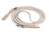 Wooden Handle Long Jump Rope, Adjustable Cotton Twine Skipping Rope for Team Games, School Sports, V1308-DSZKI-1282-7