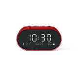 Lexon Ray Clock Lcd Alarm Clock With Temperature / Humidity Display - Red V398-LD-LR155SR3