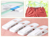 Velvet Flocked Non- Clothes Hangers for Suits, Skirts, Pants - White, 10-Pack Space-Saving Design V1370-AZ4-11604