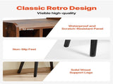 Record Player Stand, 2 Tiers Turntable Stand with 4 Cabinets, Holds up to 100 Albums, Wooden Vinyl V952-DCJZJDLK2CMZ4P6V1V0