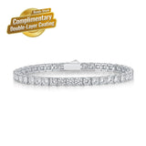Elegant Moissanite Tennis Bracelet in 925 Sterling Silver with 18K Gold and Rhodium Plating, V1341-ZY-YZ6C88HP-20MM-155CM61IN