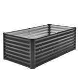 Metal Raised Garden Bed, 6 x 3 x 2 ft Outdoor Galvanized Box, with Open Bottom, Large V952-JSFXZZCZFXSLG0SR1V0