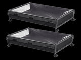 Levede 2Pcs Under Bed Storage Box Wheels Clothes Organizer Dustproof 48L SO1031-2PC-AU
