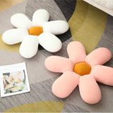 SOGA Pink Daisy Flower Shape Cushion Soft Leaning Bedside Pad Floor Plush Pillow Home Decor SCUSHION072