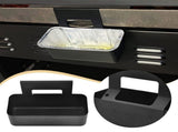 Grease Cup Catcher Pan for Griddle,Replacement Metal Grill Grease Collection Pan with Hook,Black V1366-AZ2-W-17106