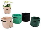 4Pcs Garden Felt Growing Plant Bag Indoor Outdoor Vegetable Flower Pot Gardening Tool V1294-YM0901-3111200225111