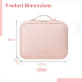 Pink Large-Capacity Stylish Cosmetic & Toiletry Bag for Women,12.2" Long-lasting Waterproof PU V1192-AZ-W-18222