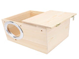 Parakeet Nesting Box Solid Wood Bird Breeding Mating Box for Cockatiel Lovebirds Budgie Canary V1294-YM0901-3111240205211