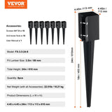 VEVOR Fence Post Anchor Ground Spike 8 Pack 24 x 4 x 4 In Metal Fence Stakes V952-FXDD35YC24YCFUXF1V0