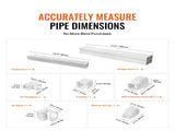 Mini Split Line Set Cover 76.2mm W830mm L, PVC Decorative Pipe Line Cover For Air Conditioner with V952-BSKSQFTSKDGX6NH9BV0