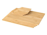 Toque 8 Pcs Natural Bamboo Placemat Coaster Storage Dish KT1015-AU