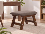 Levede Foot Stool Ottoman Footrest With Washable Cover,Living Room,Brown HH1004-BR-AU