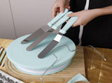 207 Pieces Cake Decorating Kit with Nordic Pink Revolving Turntable Icing Tips and Spatulas Complete V888-ELOSUNG44623