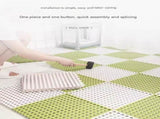 White And Yellow DIY Interlocking Non-Slip Floor Tiles - 12-Pack PVC Drainage Mat for Shower & V888-ELOSUNG36094
