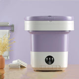 12L Foldable Portable Washing Machine, Compact for Travel Small Apartments Student Rooms, Purple V1188-MS-325-0221