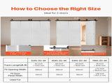 Bi-Folding Sliding Barn Door Hardware Track Kit, 64" Top Mount Track Kit, Slide Smoothly & Quietly, V952-ZDSMDGDGSM2D71CL9001V0