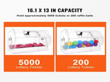 Acrylic Raffle Drum, Holds 5000 Tickets or 200 Raffle Balls, Professional Raffle Ticket Spinning V952-CJGSL16YC000SJDVGV0