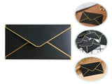 50pcs Envelopes 7.27x5.31 Inch V Flap with Elegant Border for Wedding Invitations Graduation V1369-AZ3-W-21901