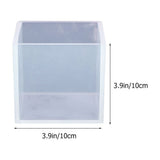 5pcs Silicone Cube Mold for DIY Art Crafts Smooth Flat Interior V1192-AZ-W-27004