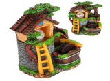 Desktop Fountain Decoration Indoor Simulation Resin Rockery Fake Tree Feng Shui Landscape Table V1294-YM0901-3111200208611